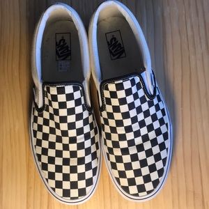 Vans checkerboard slip on